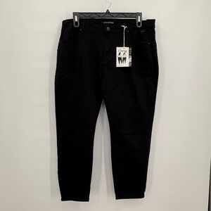 9th & Main Womens 22W Black Curvy Skinny Ankle Jeans Mid Rise Stretch NWT NEW